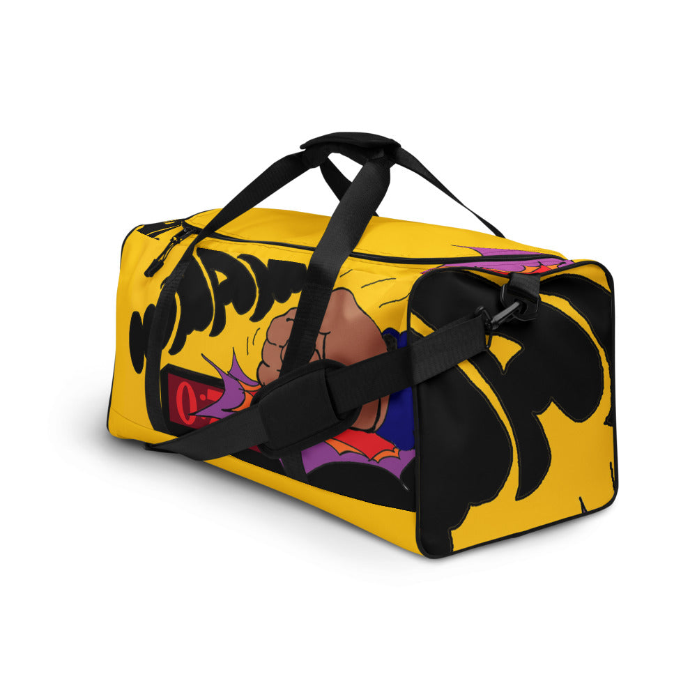 YELLOW DUFFLE BAG