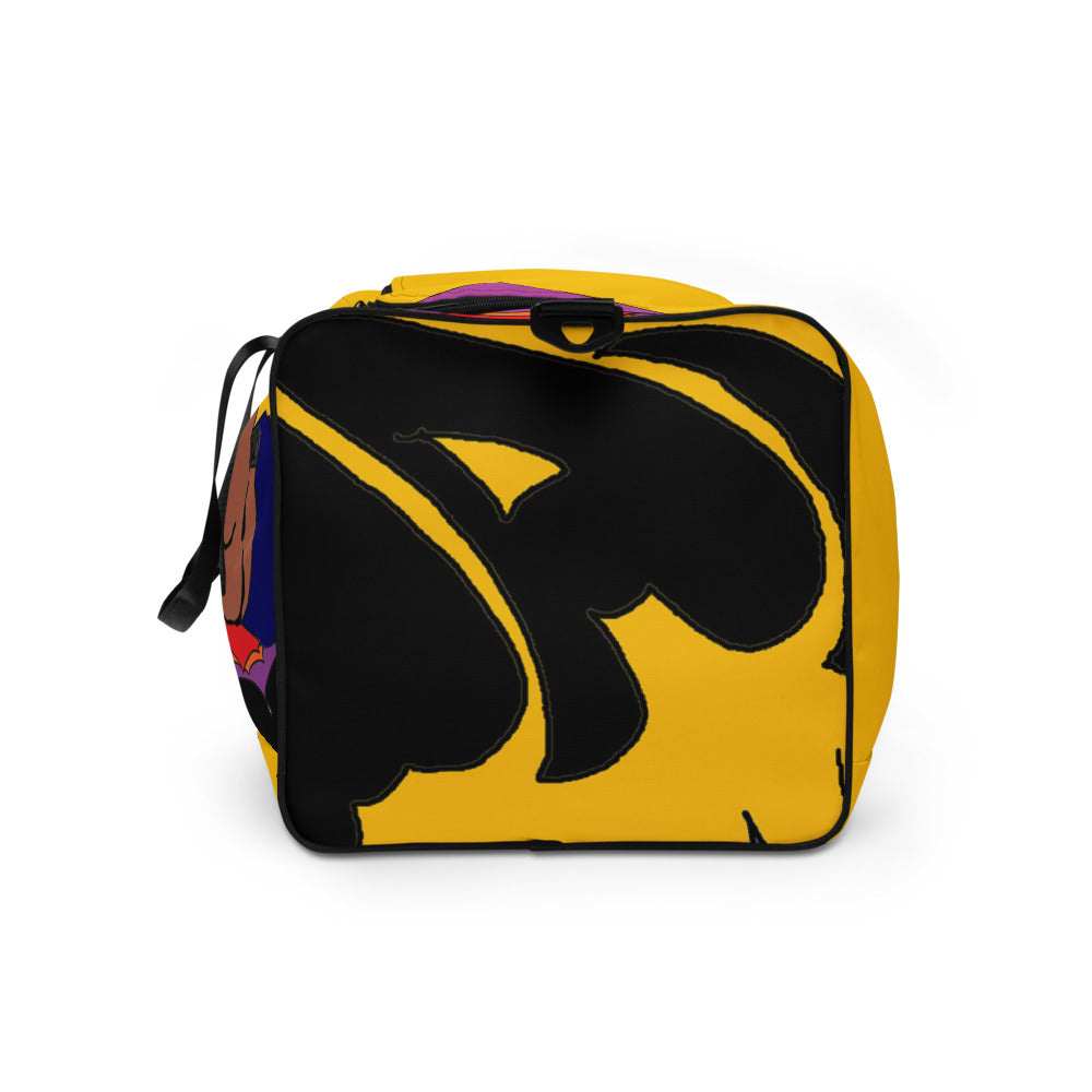 YELLOW DUFFLE BAG