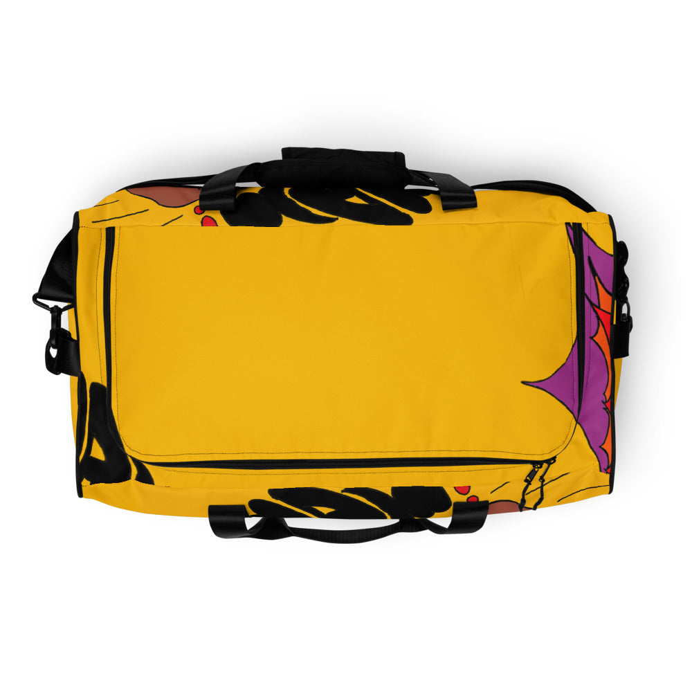 YELLOW DUFFLE BAG